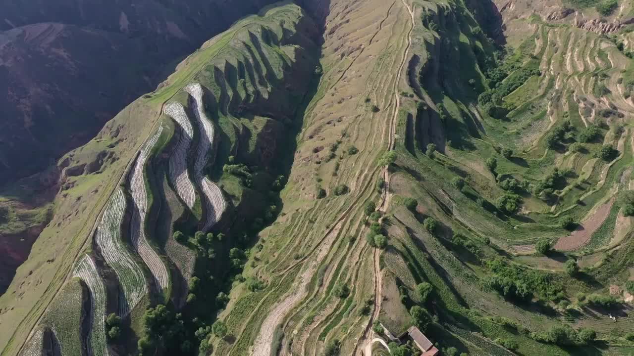 临夏梯田视频素材