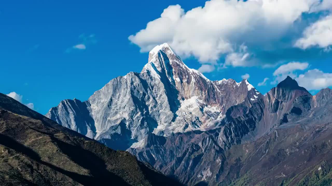 川西雪山视频素材