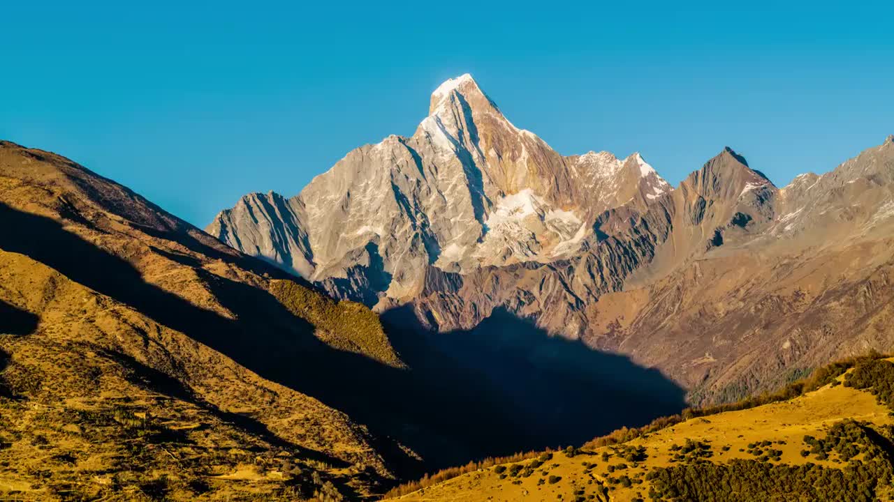 川西雪山视频素材