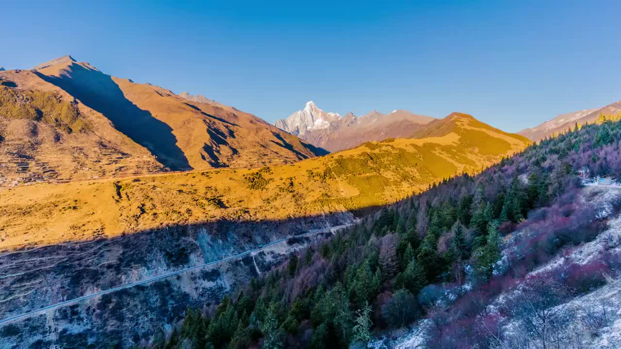 川西雪山视频素材