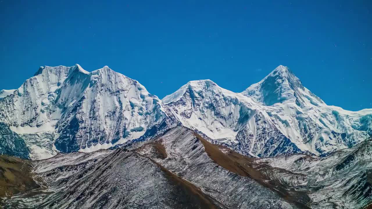 川西雪山视频素材