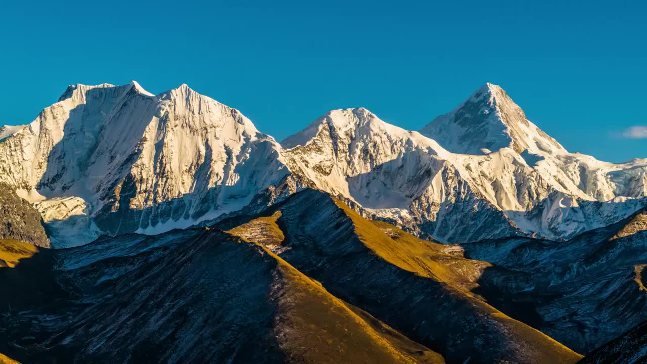 川西雪山视频素材