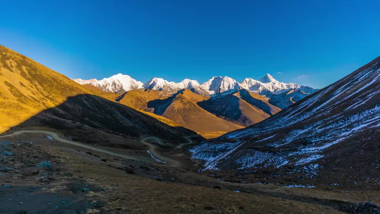 川西雪山视频素材