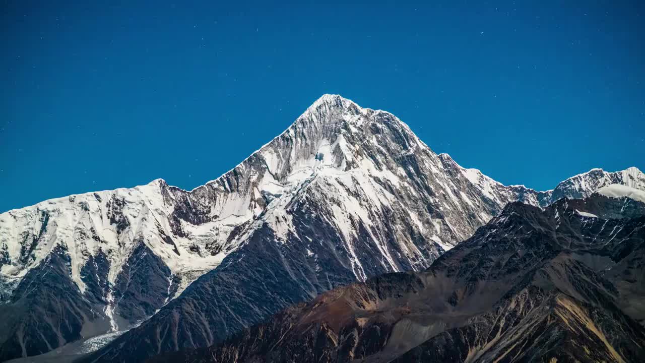 川西雪山视频素材