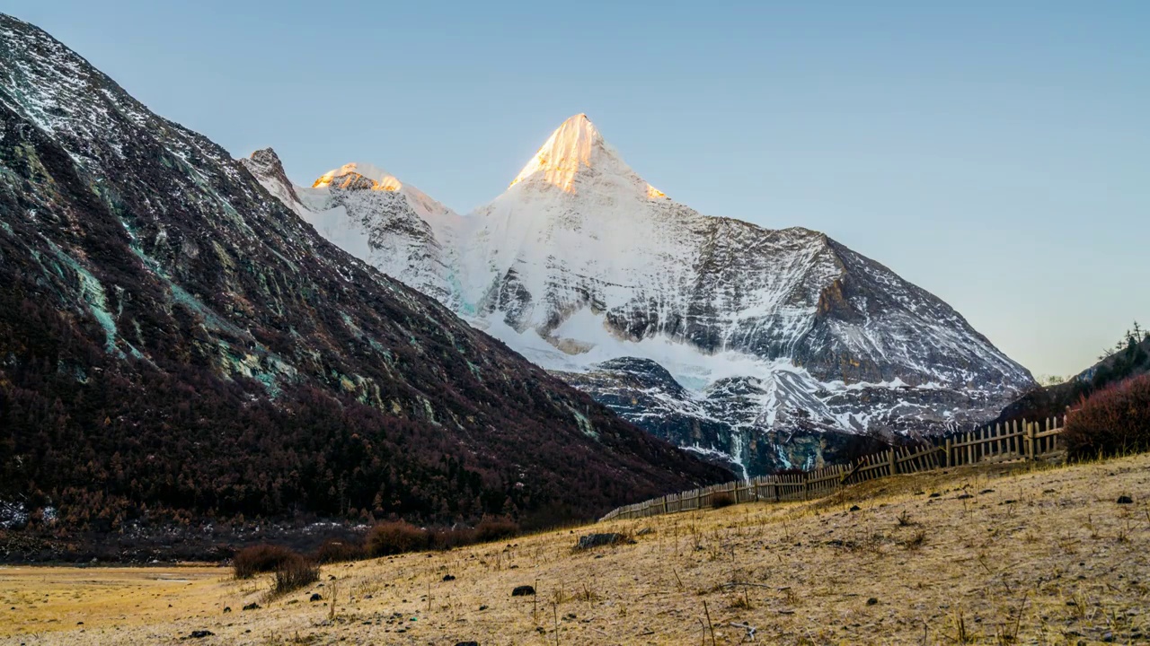 川西雪山视频素材