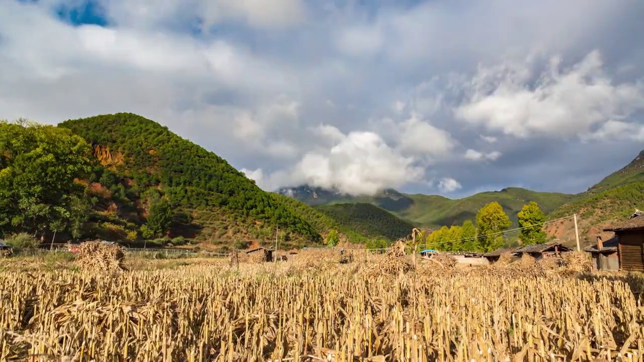 格姆女神山视频素材