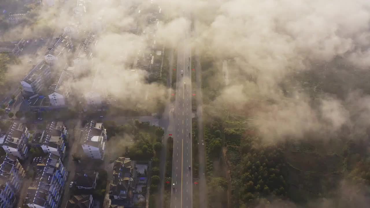 安徽省黄山市黟县日出云海视频素材