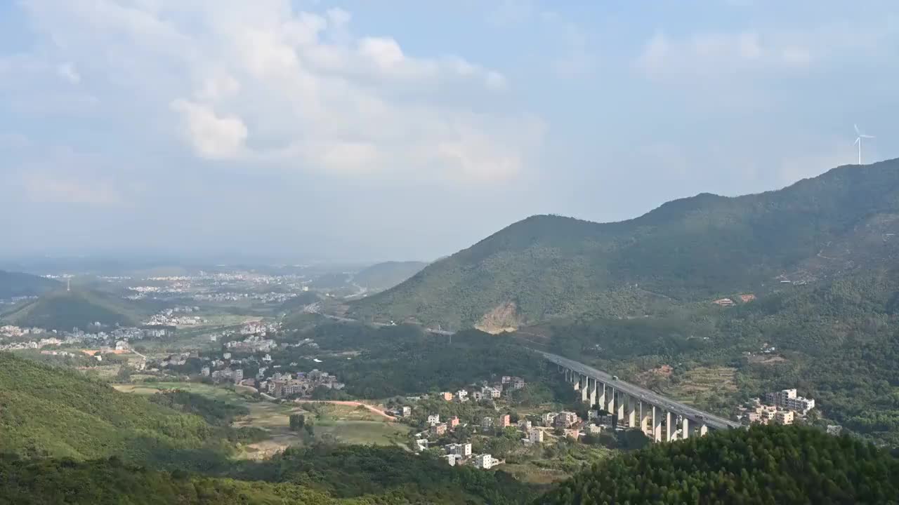 茂名乡镇山区延时视频素材