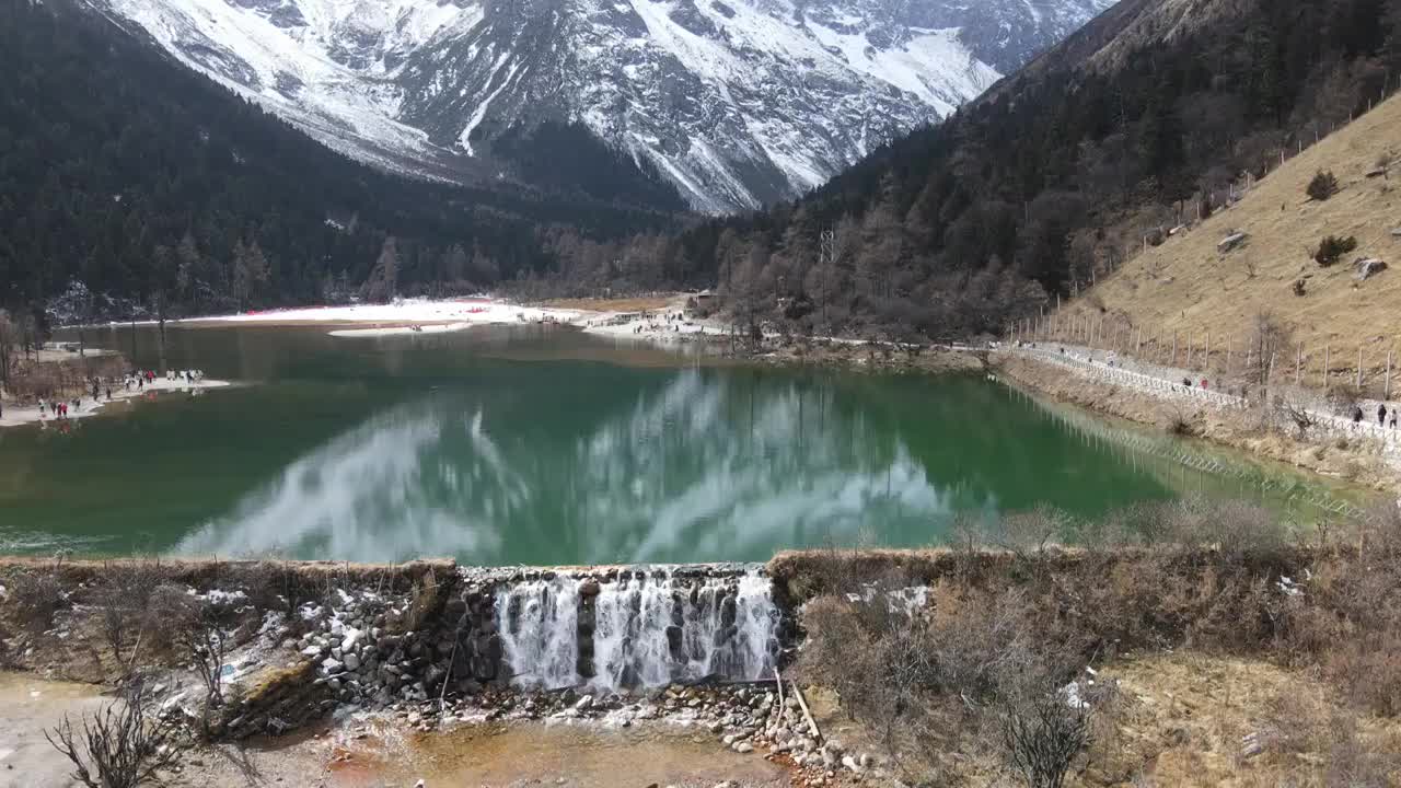 毕棚沟航拍风光视频素材