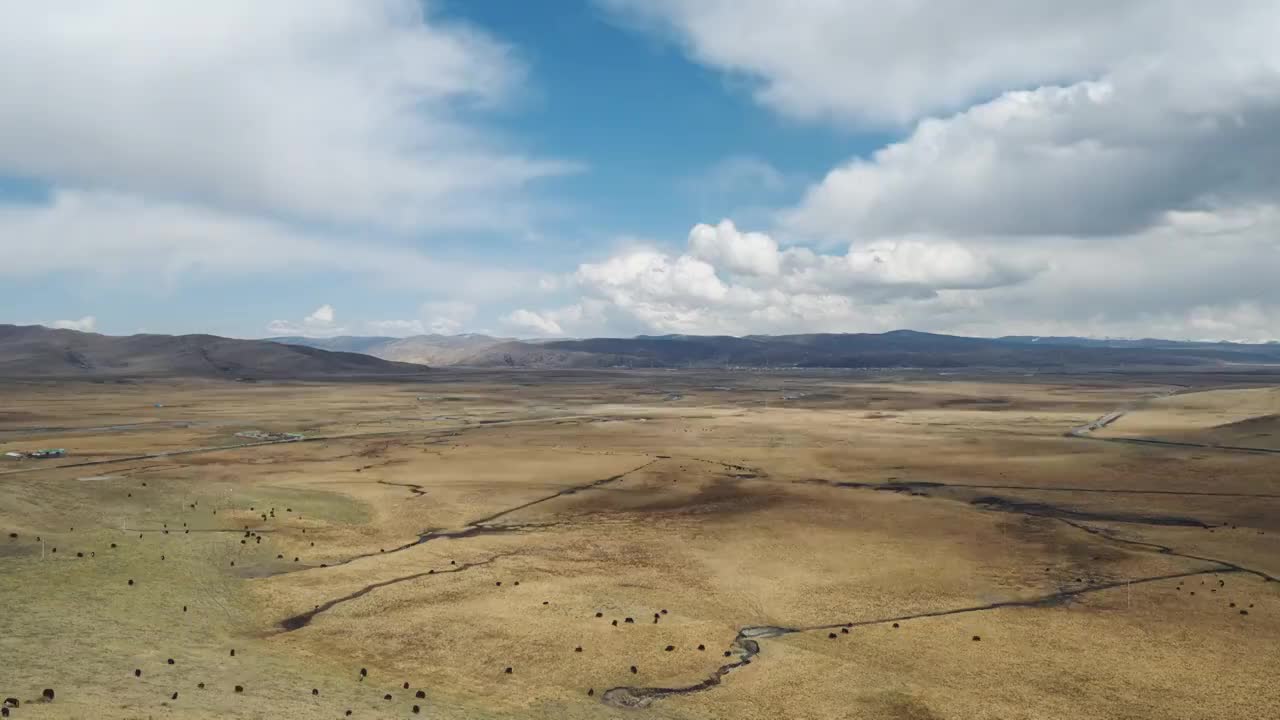 阿坝红原风光延时视频素材