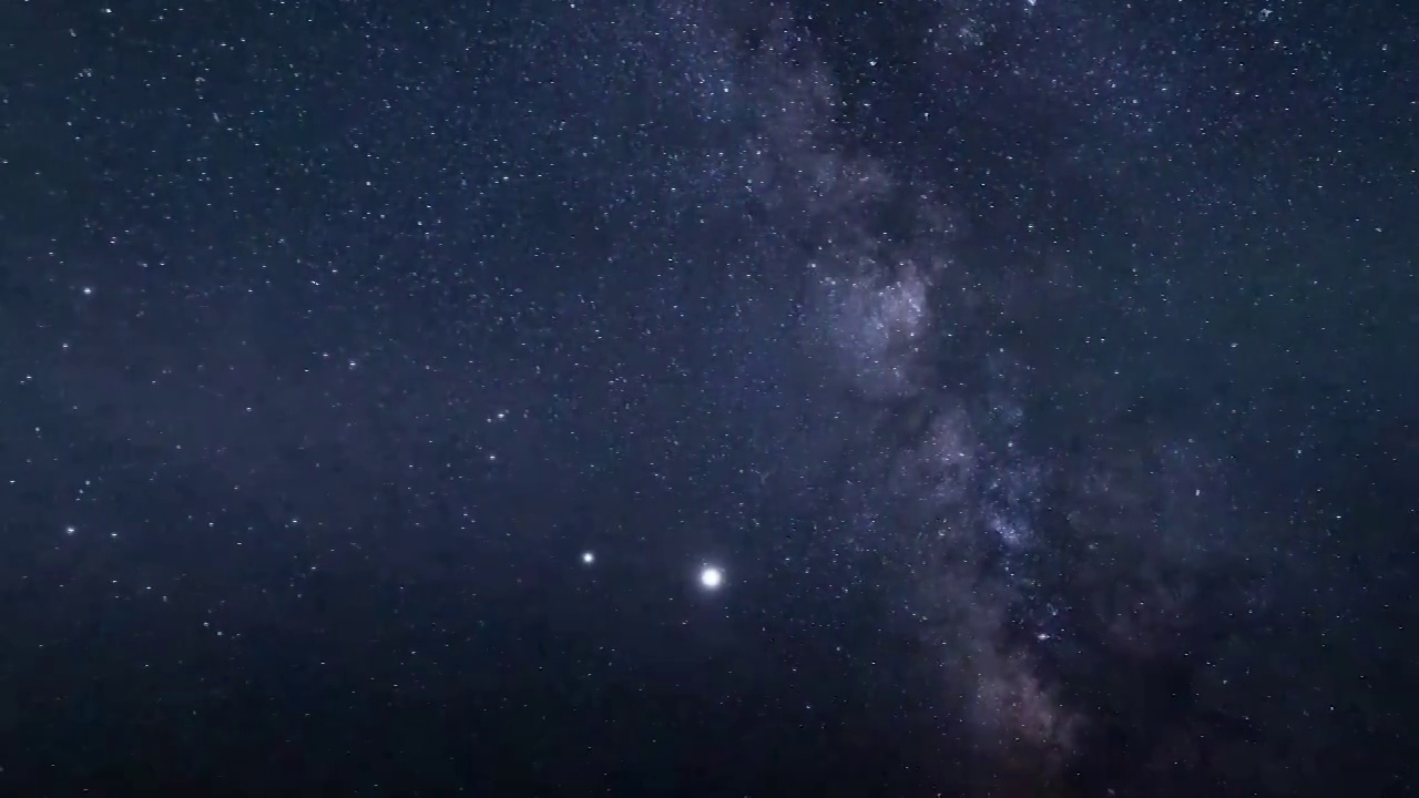 宁静夜晚的星空视频素材