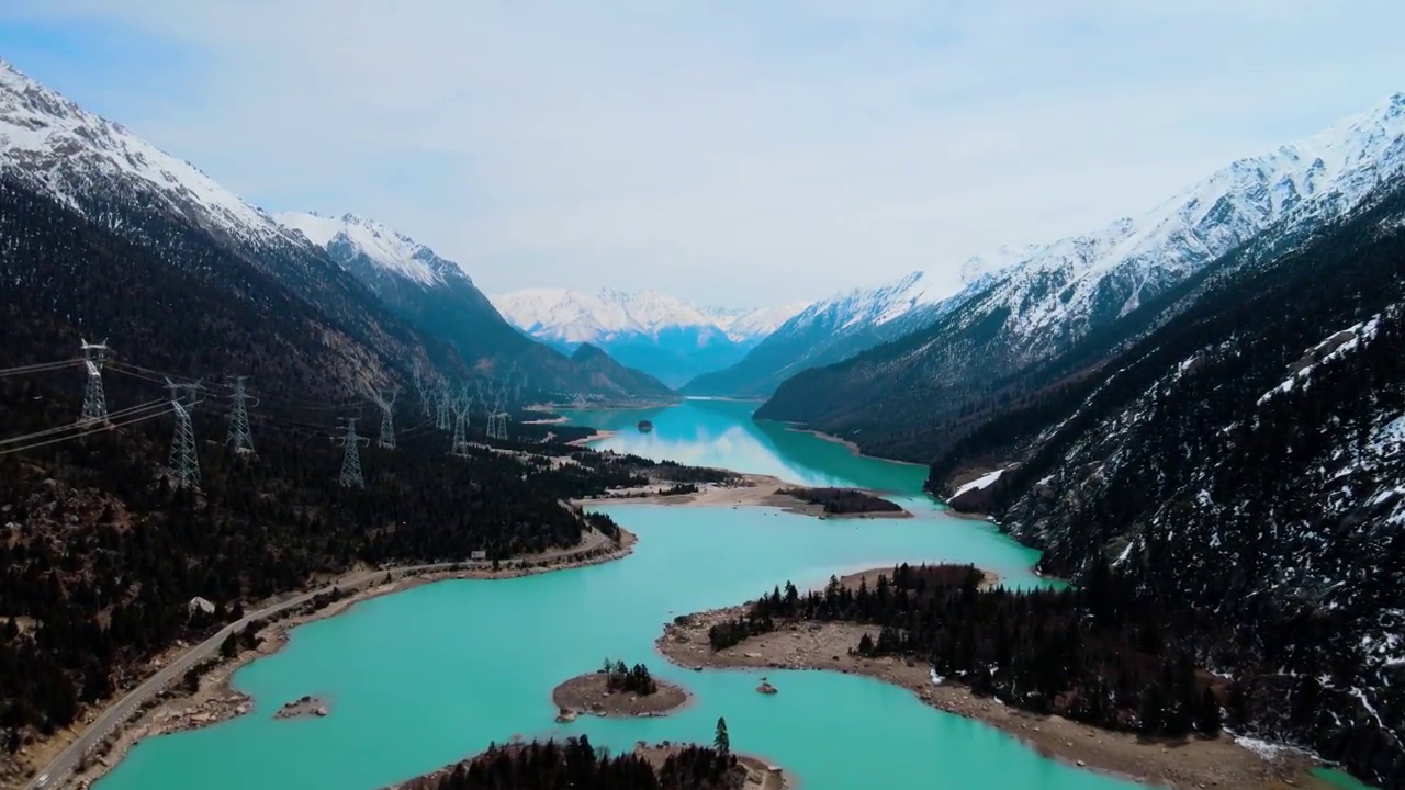 4月中旬然乌湖视频素材