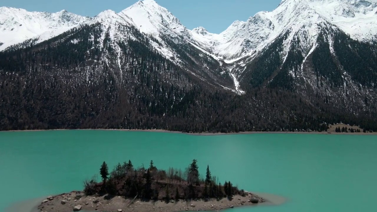 4月中旬然乌湖视频素材