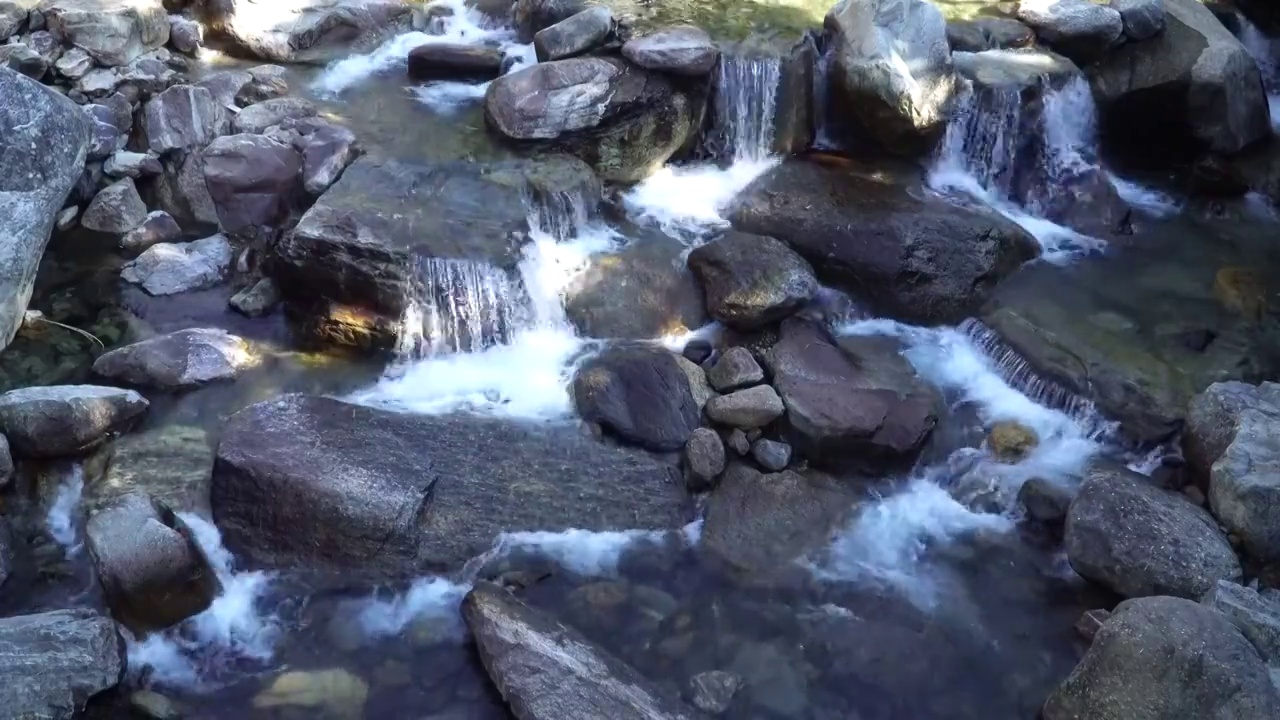 山间流水视频素材