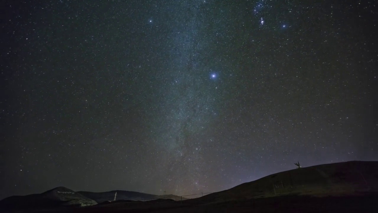 草原星空视频素材