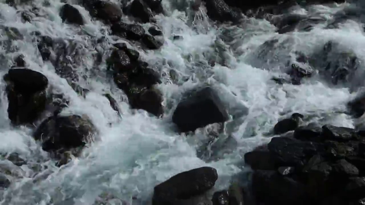 河流中的水流视频素材