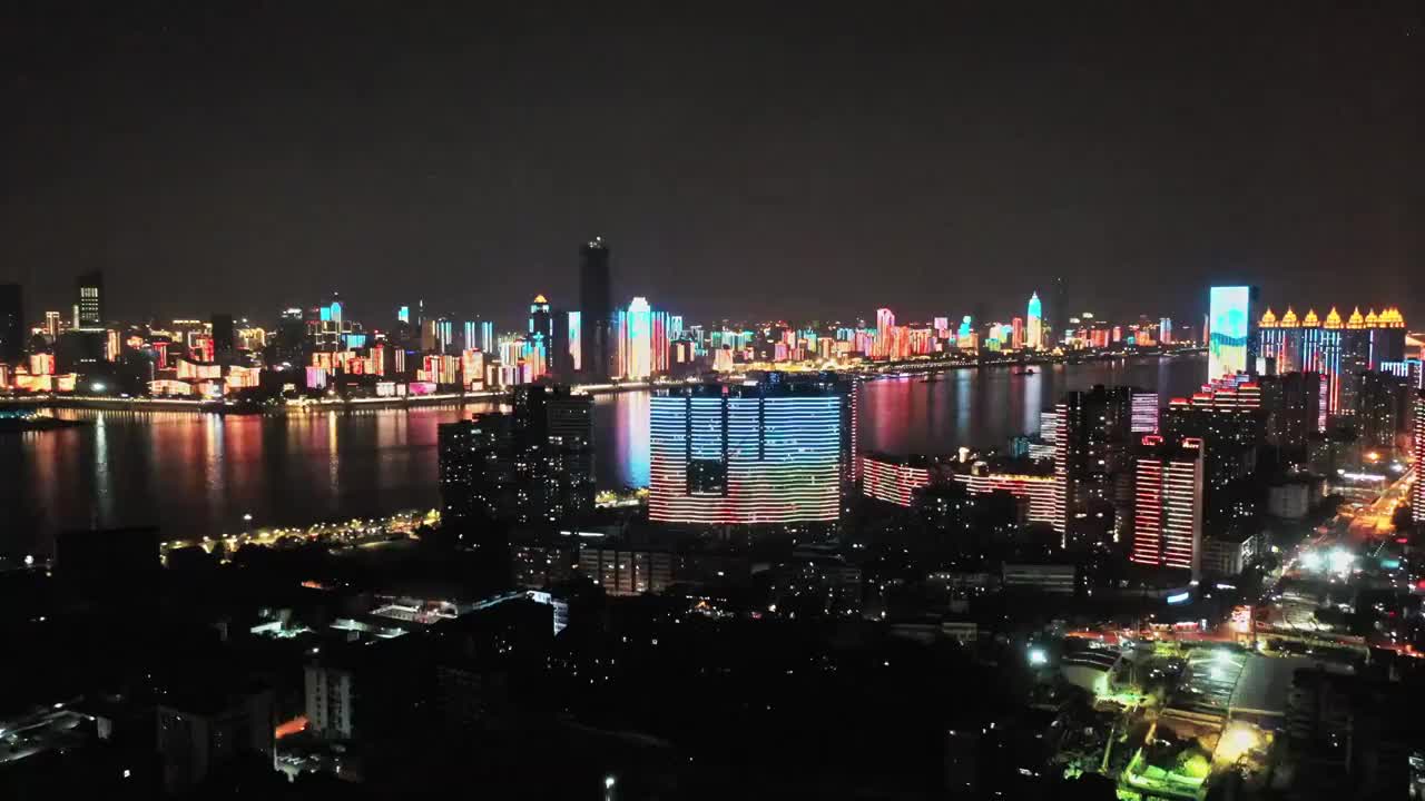 武汉城市夜景视频素材