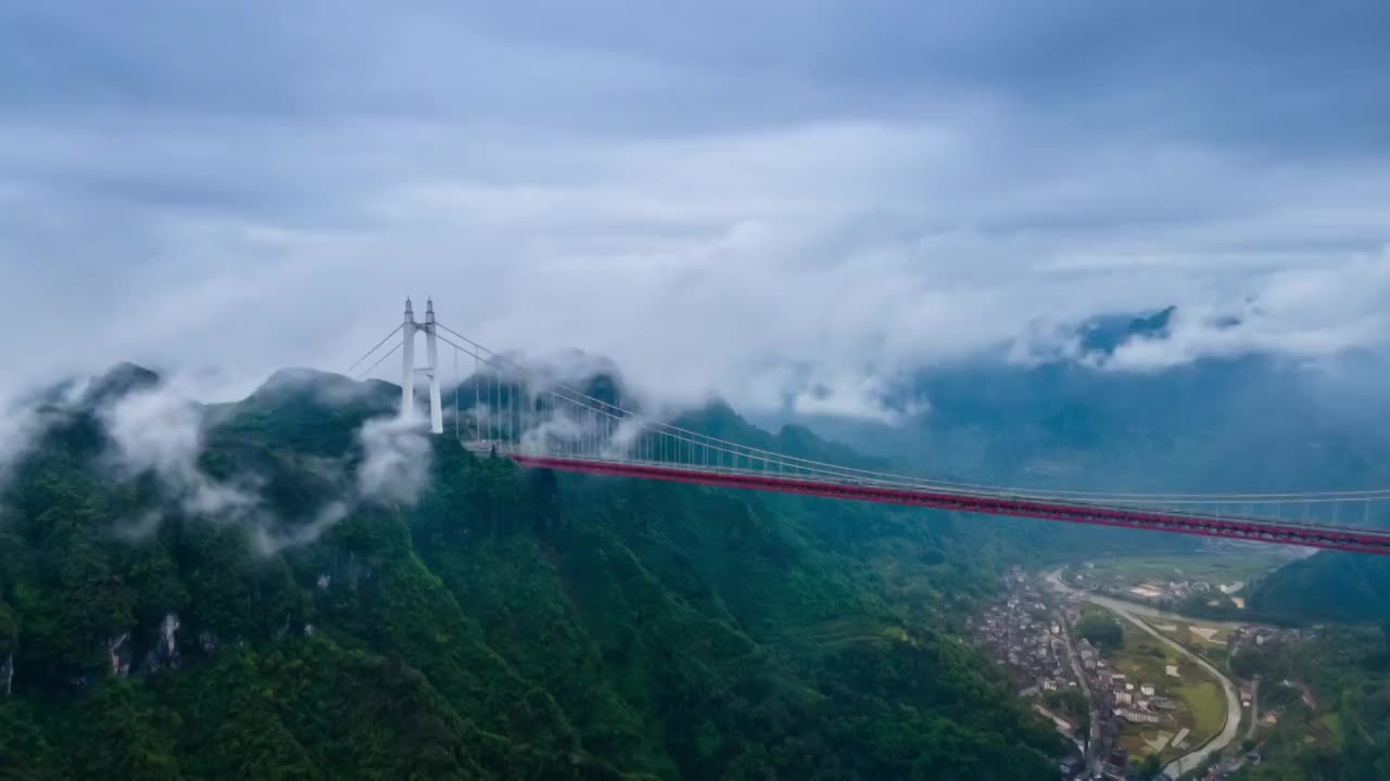 湖南矮寨大桥视频素材