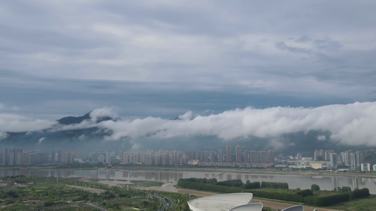 暴雨后的福州视频素材