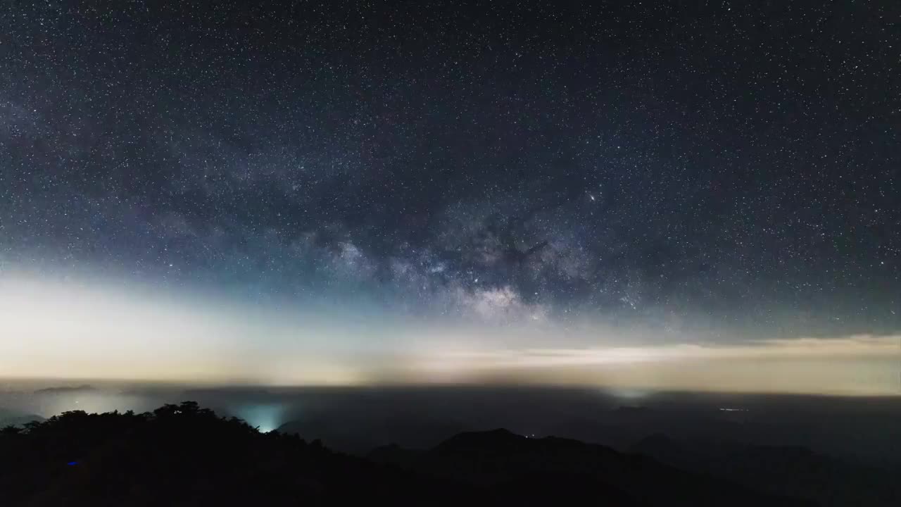 杭州牵牛岗银河视频素材