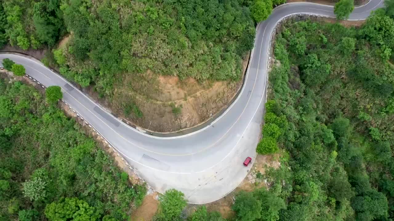 航拍354国道浏阳段视频素材