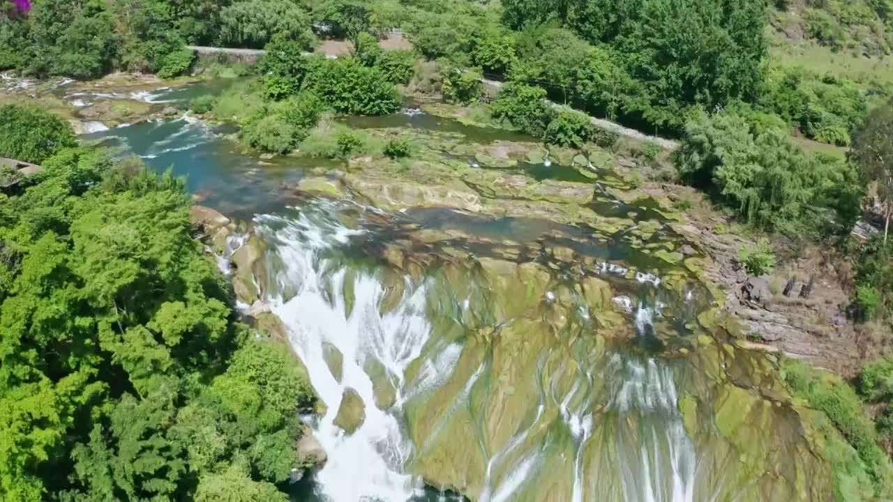 贵州安顺黄果树瀑布 4K航拍视频视频素材