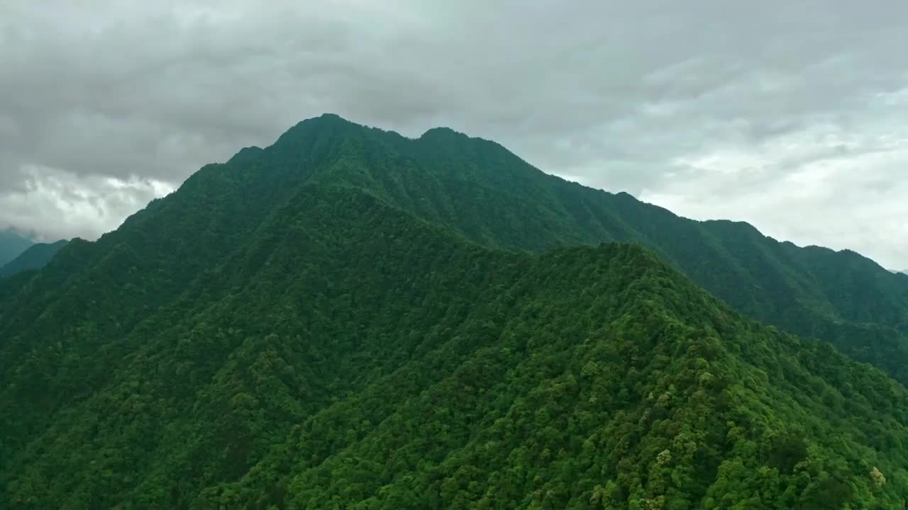 贵州铜仁梵净山绿色植被覆盖 4K航拍视频视频素材