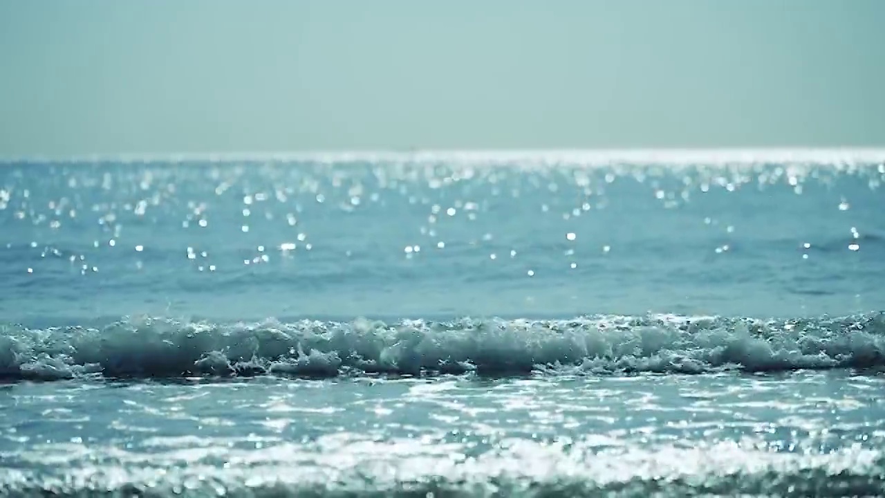 大海的浪花视频素材