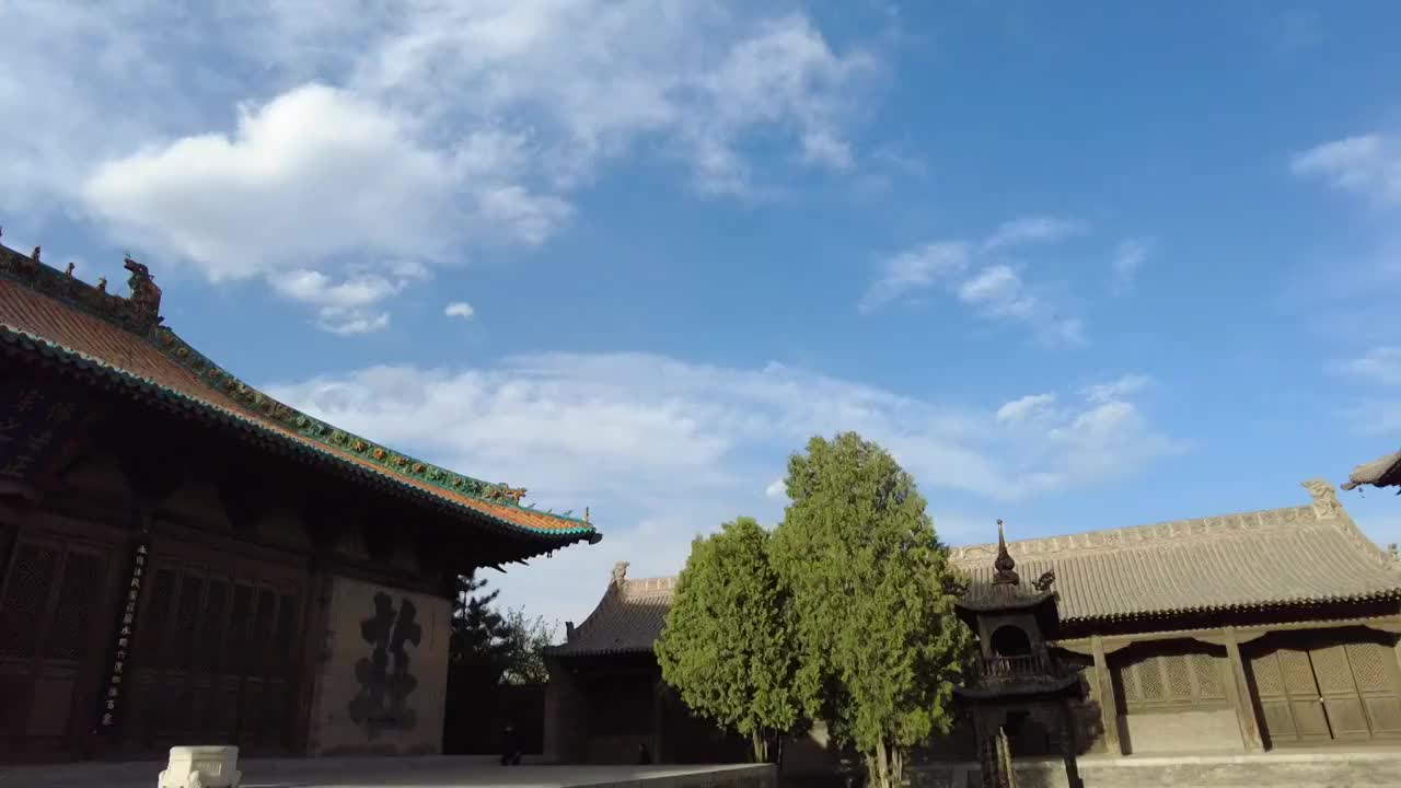 山西大同浑源永安寺视频素材