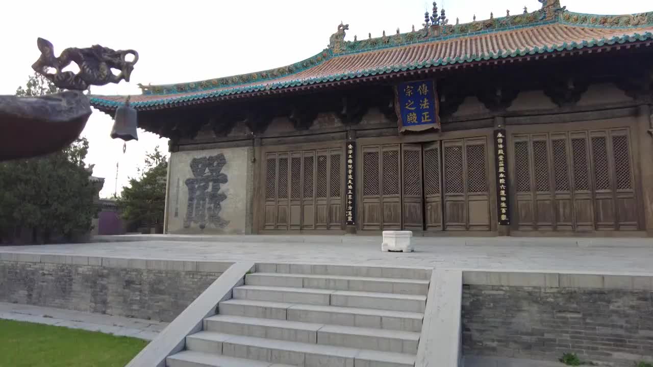 山西大同浑源永安寺视频素材