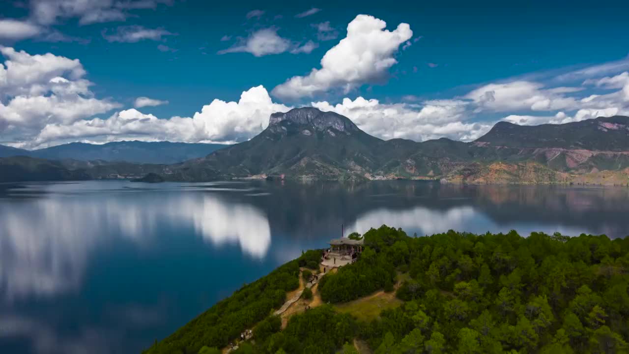 云南省泸沽湖风景区视频素材