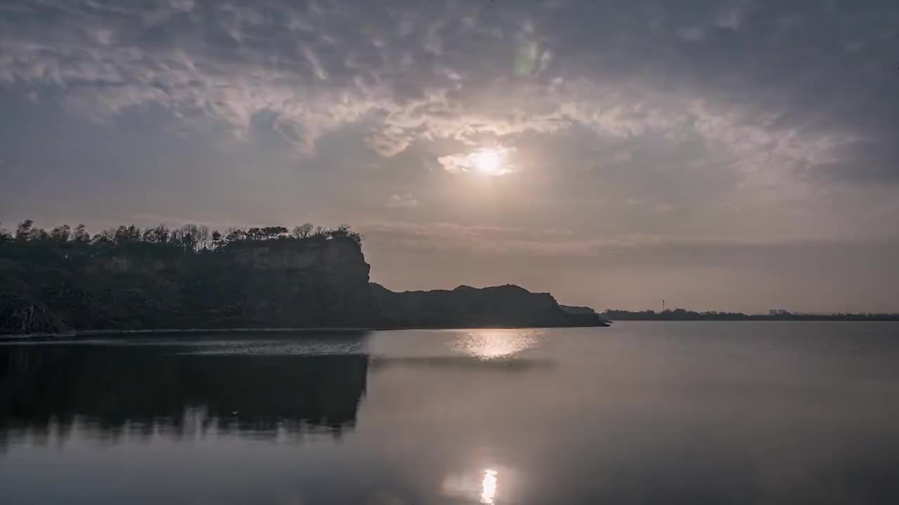 神仙湖日落延时视频素材