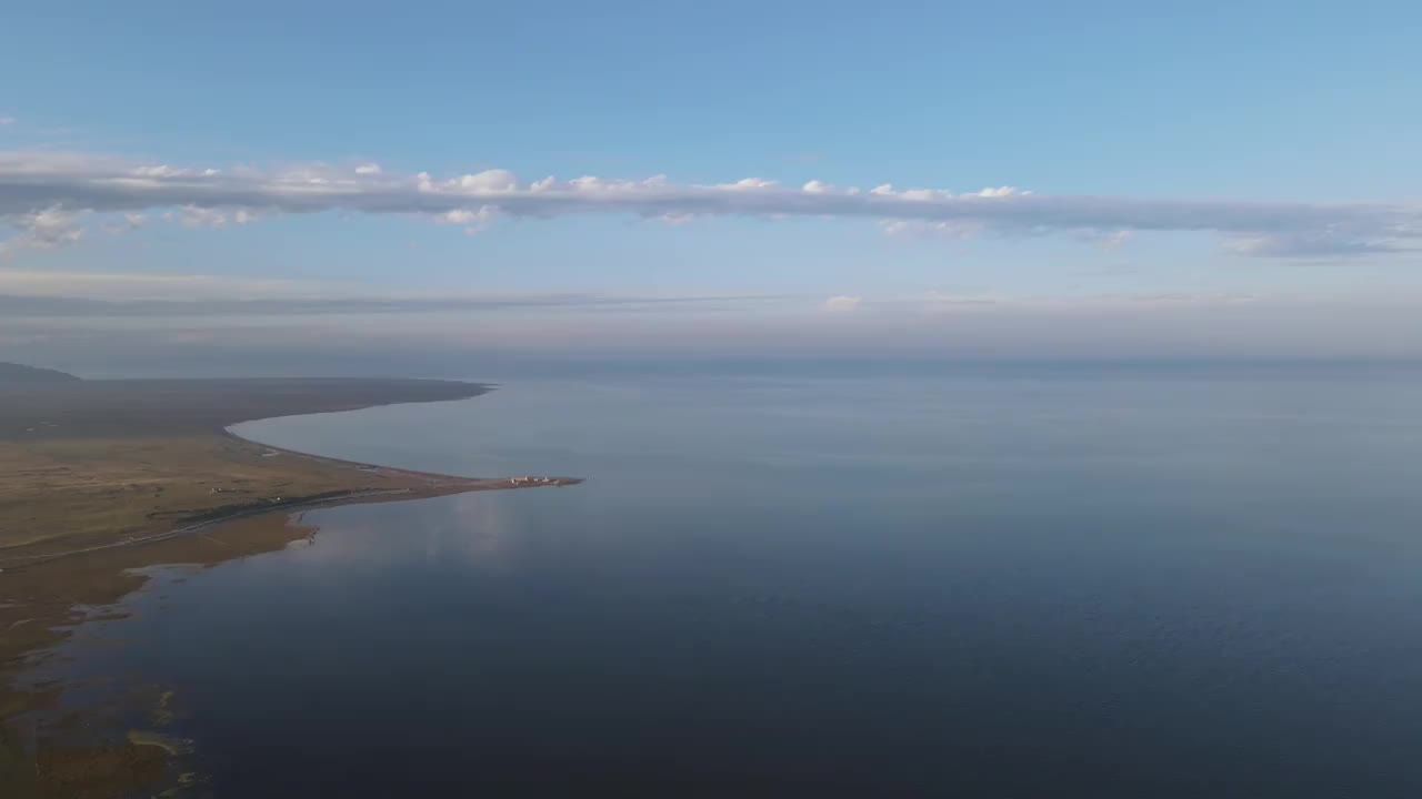 青海湖航拍风光视频素材