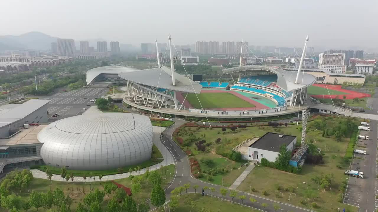 连云港体育中心视频素材