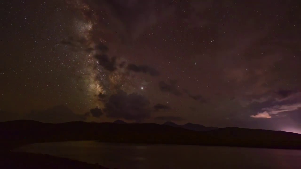 雷暴银河视频素材