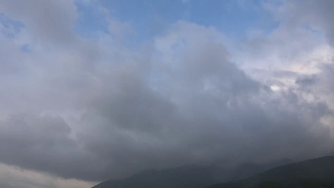 乌云雨天延时视频素材