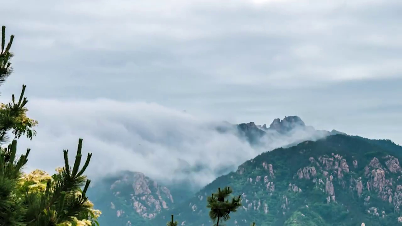 崂山云海视频素材