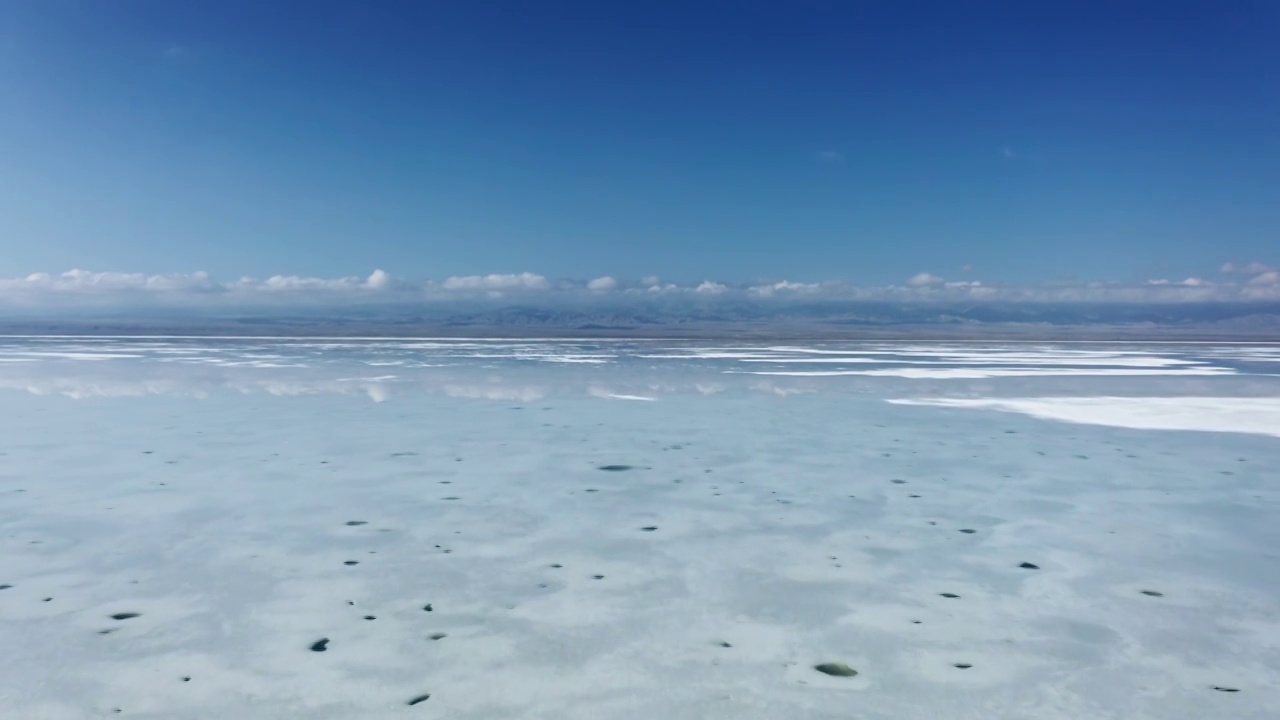 青海海西茶卡盐湖 4K航拍视频视频素材