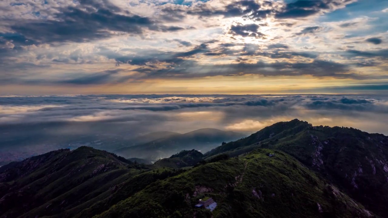 崂山云海视频素材