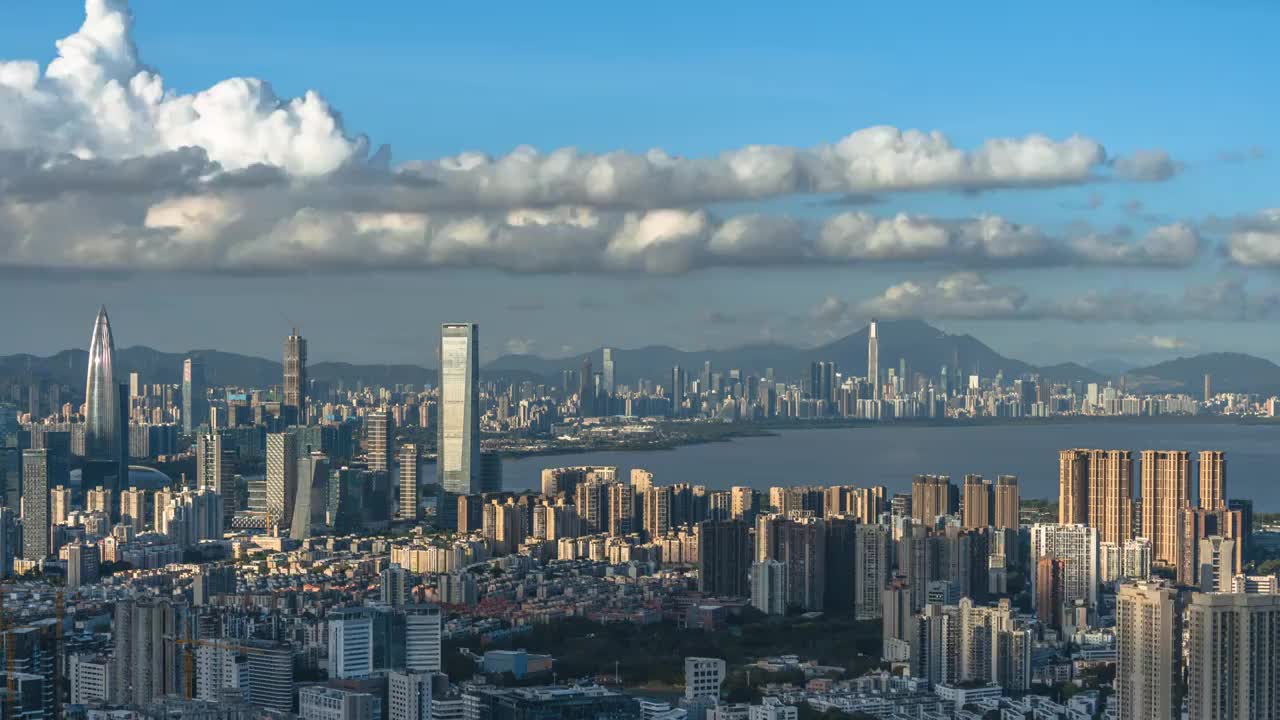 深圳城市中心延时视频素材