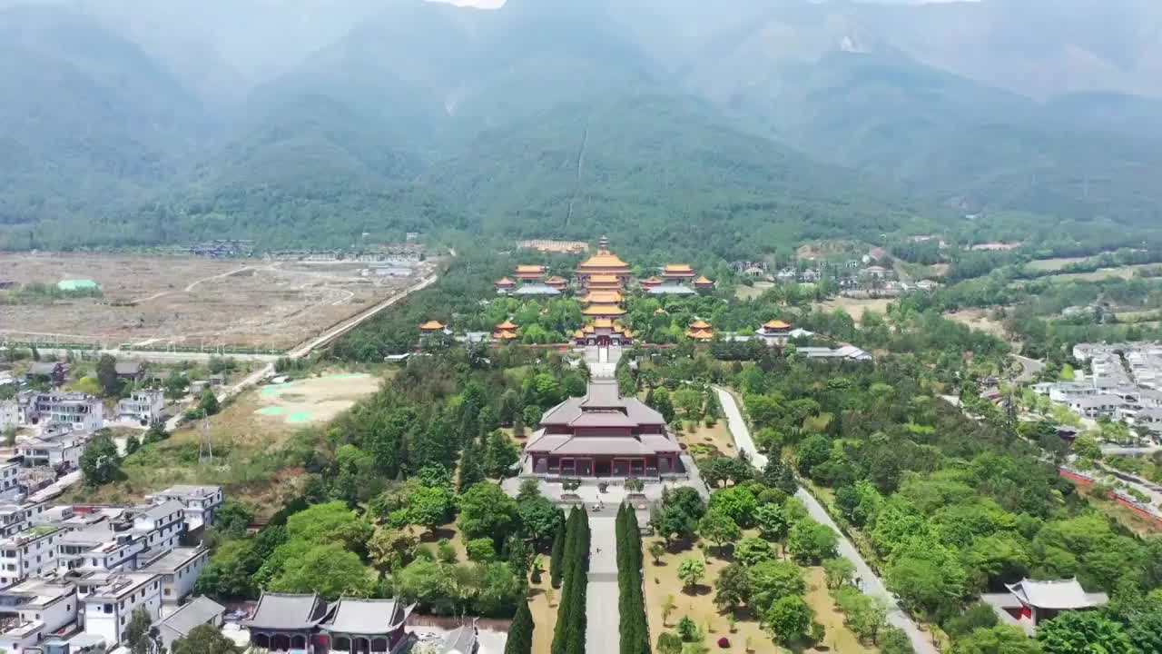 云南省,大理,崇圣寺三塔,著名景点,苍山视频素材