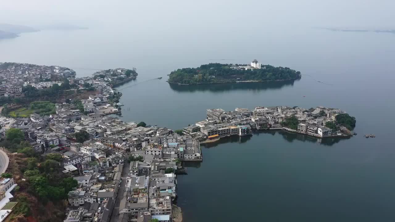 洱海,云南省,大理,户外,双廊,大理,玉几岛,南诏风情岛视频素材