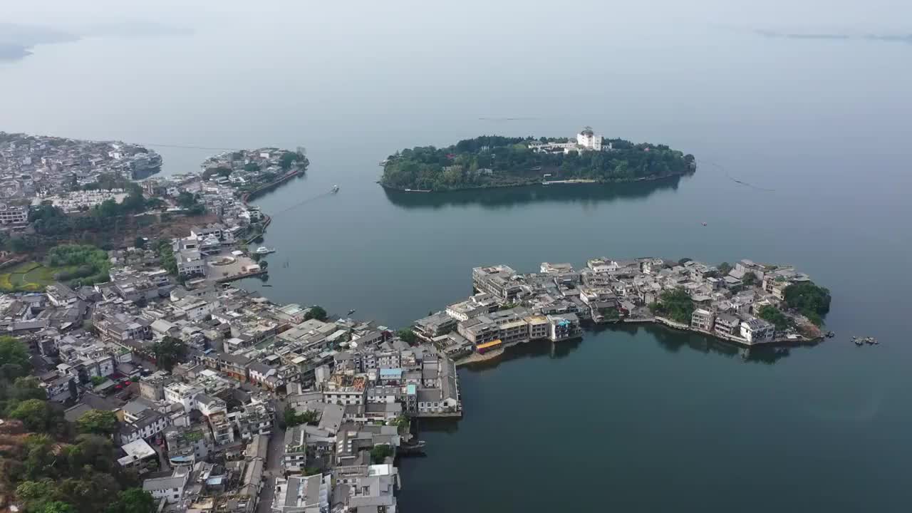 洱海,云南省,大理,户外,双廊,大理,玉几岛,南诏风情岛视频素材