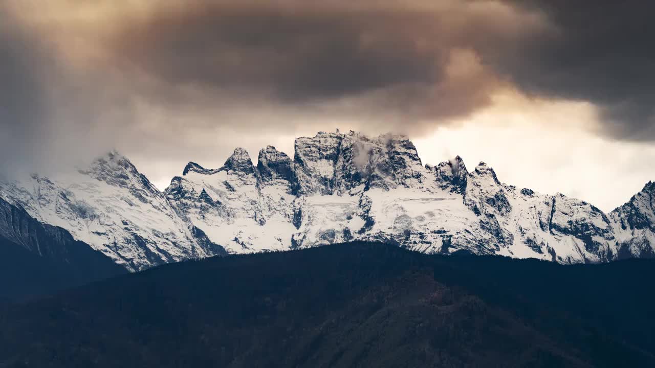 梅里雪山6K延时视频素材