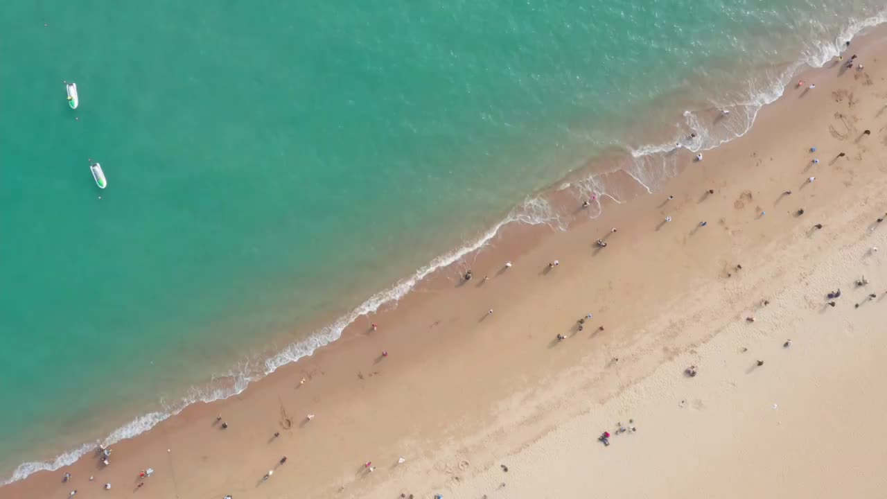 鼓浪屿,鸟瞰,厦门,岛,风景,天空,都市风,海滩视频素材