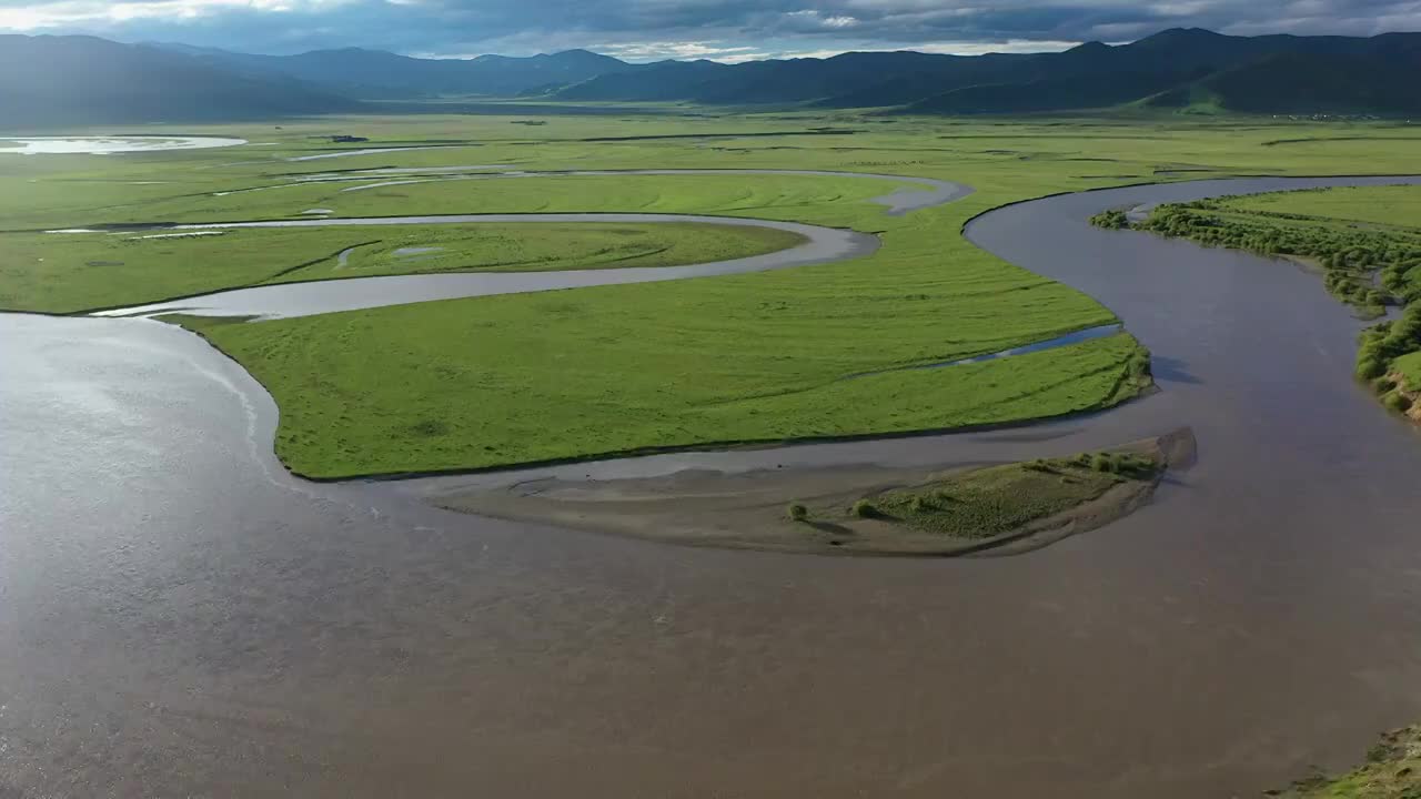 红原，白河河谷视频素材