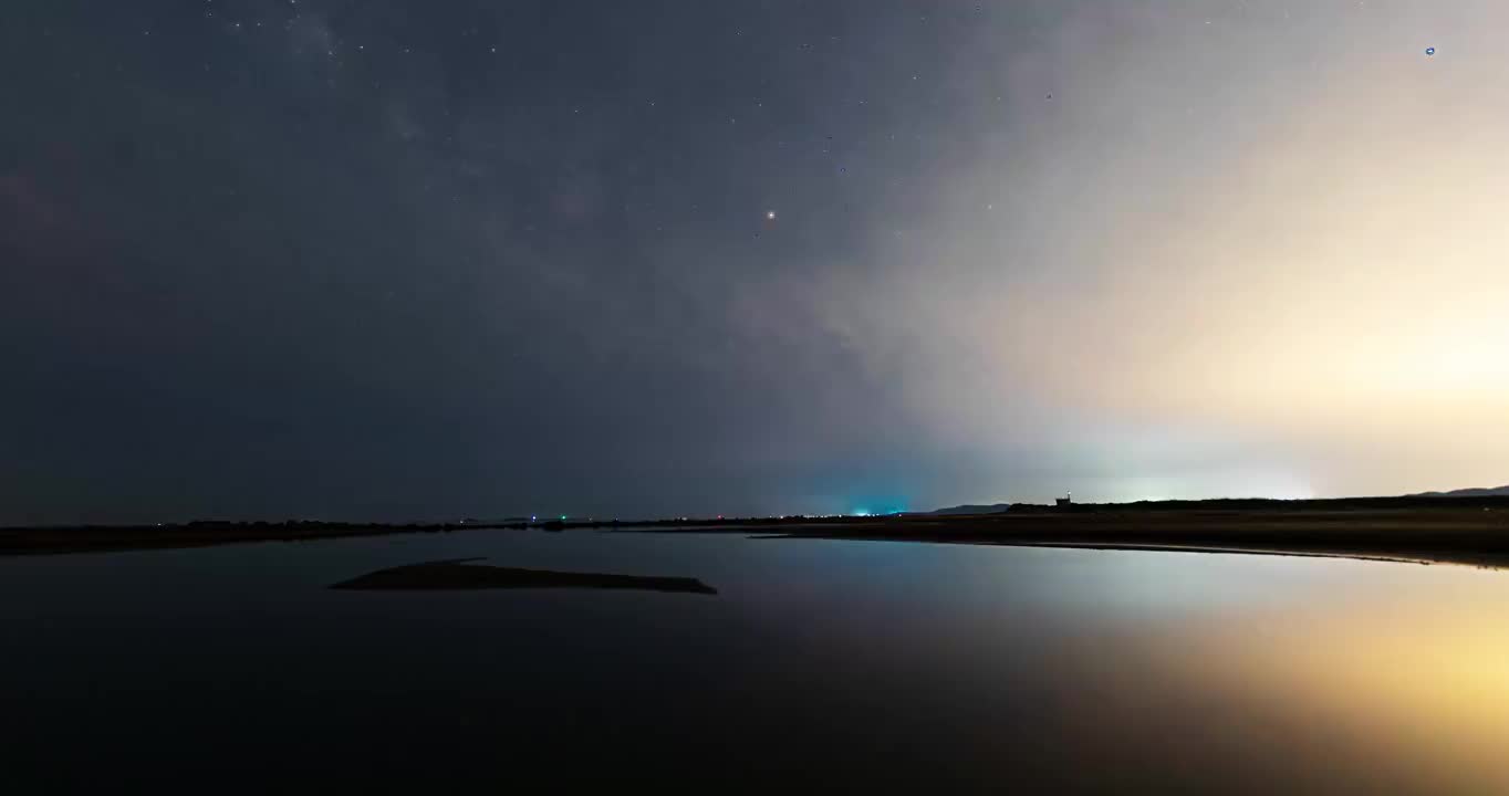 青岛即墨区银河视频素材