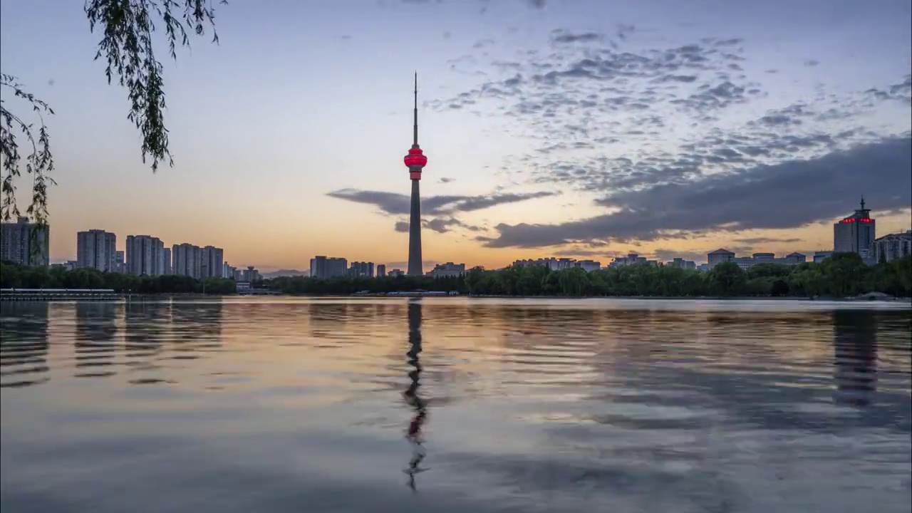 北京玉渊潭夕照视频下载