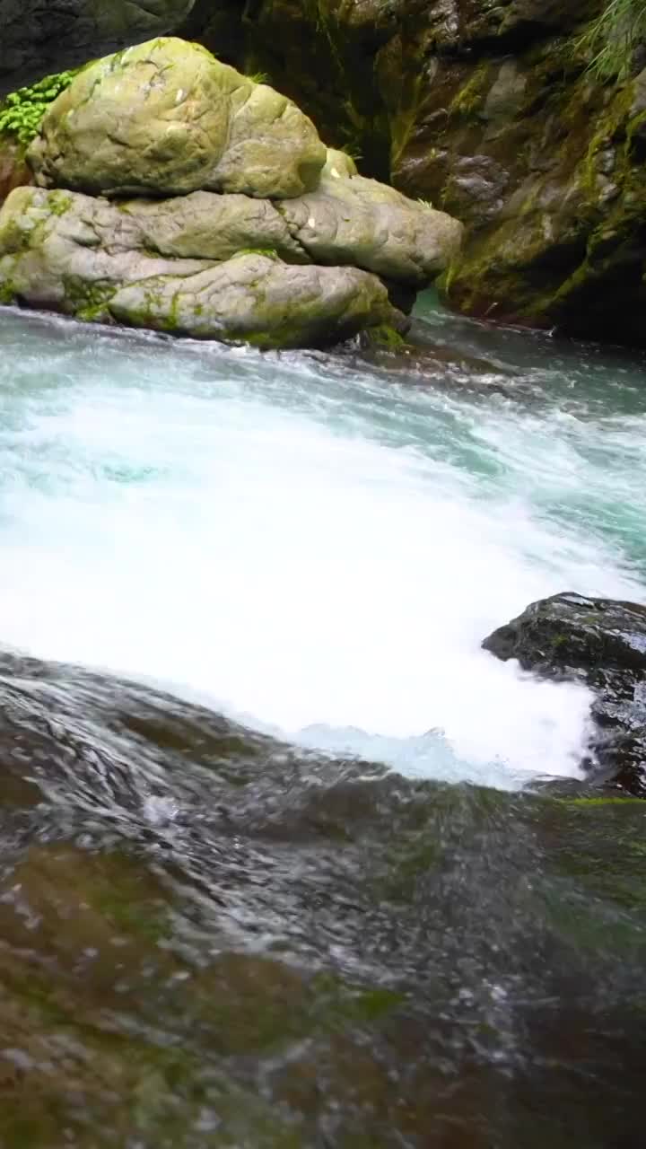 峨眉山的山泉与流瀑视频素材