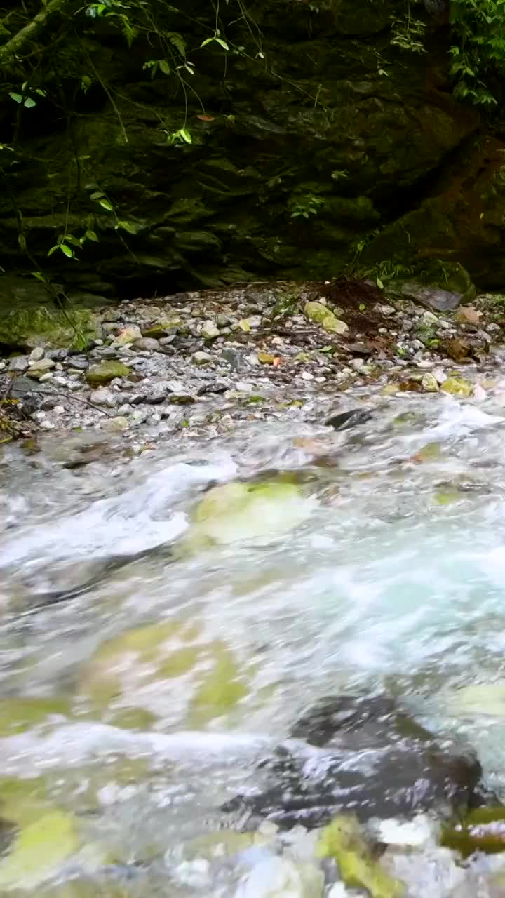 峨眉山的山泉与流瀑视频素材